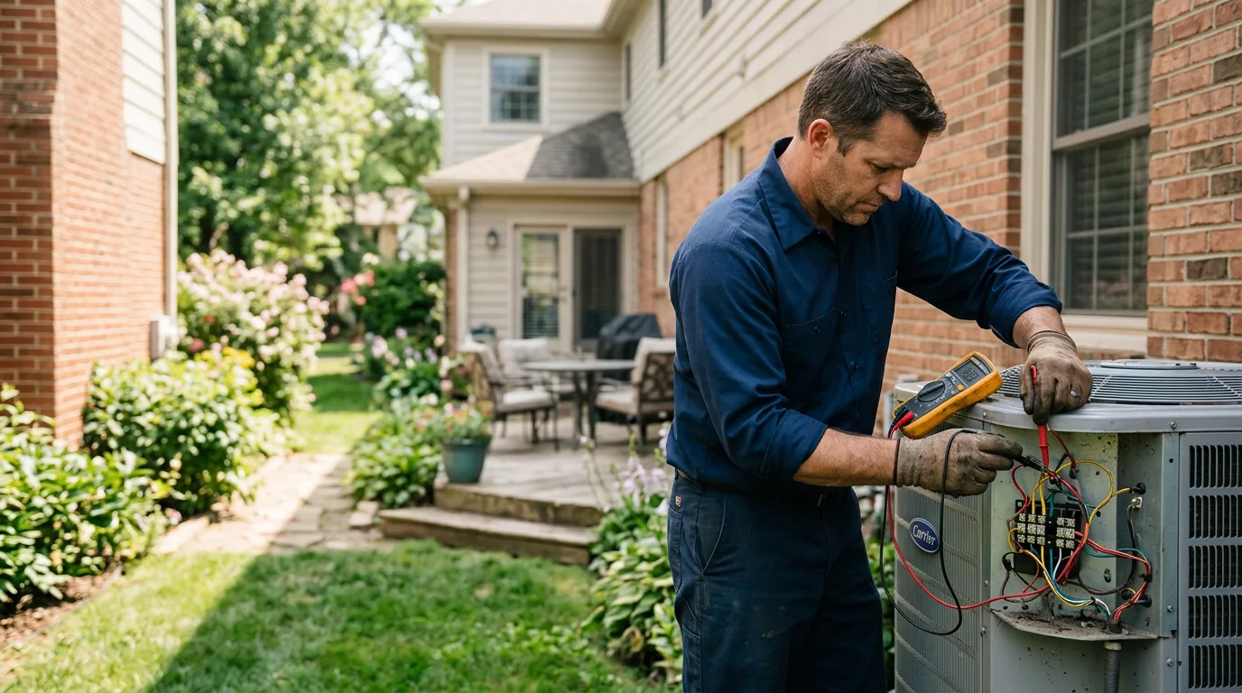 HVAC technician working near Ridley Park, PA